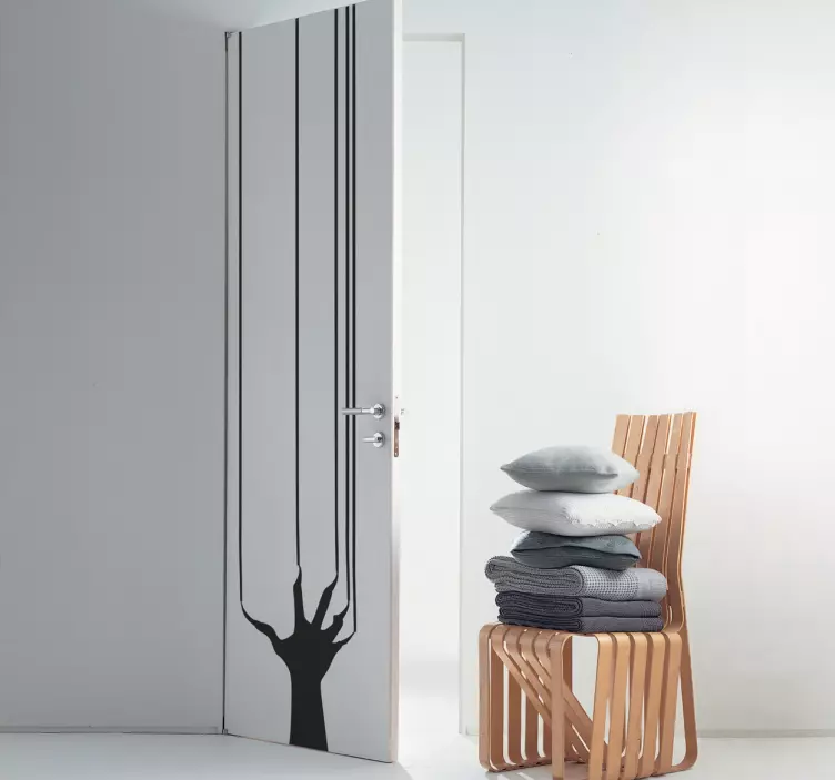 Tree Branch Silhouette door sticker - TenStickers