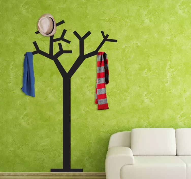 Tree Coat Rack Sticker for you - TenStickers