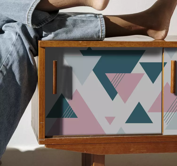 Triangle decorating design furniture sticker - TenStickers