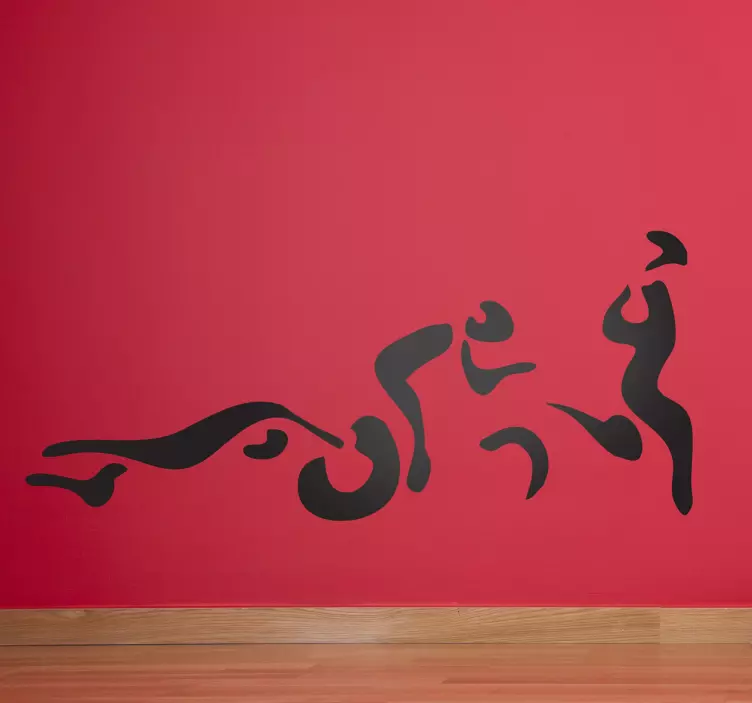 Triathlon Silhouettes Wall Sticker - TenStickers