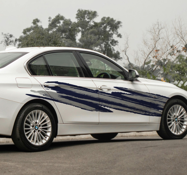 Two tones brish design set car sticker - TenStickers