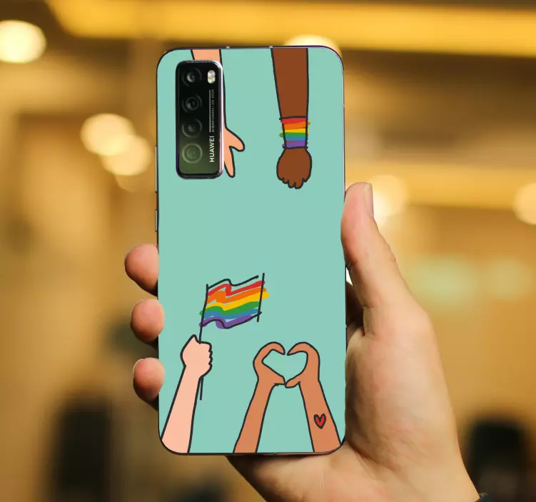 UNITY AND PRIDE huawei sticker - TenStickers