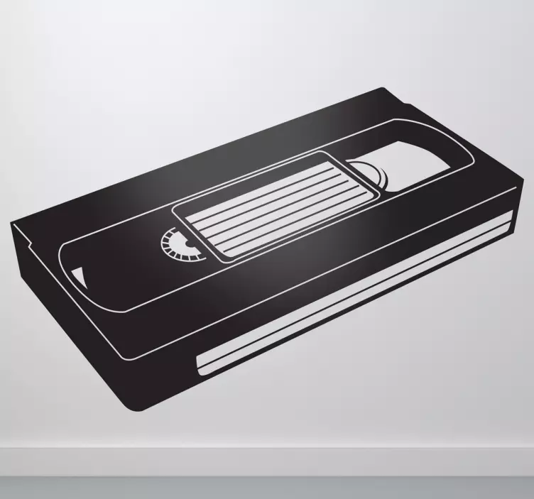 Vintage VHS Tape Wall Sticker - TenStickers