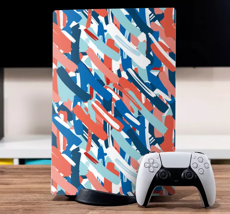 Vibrant Abstract Motif PS5 skin - TenStickers