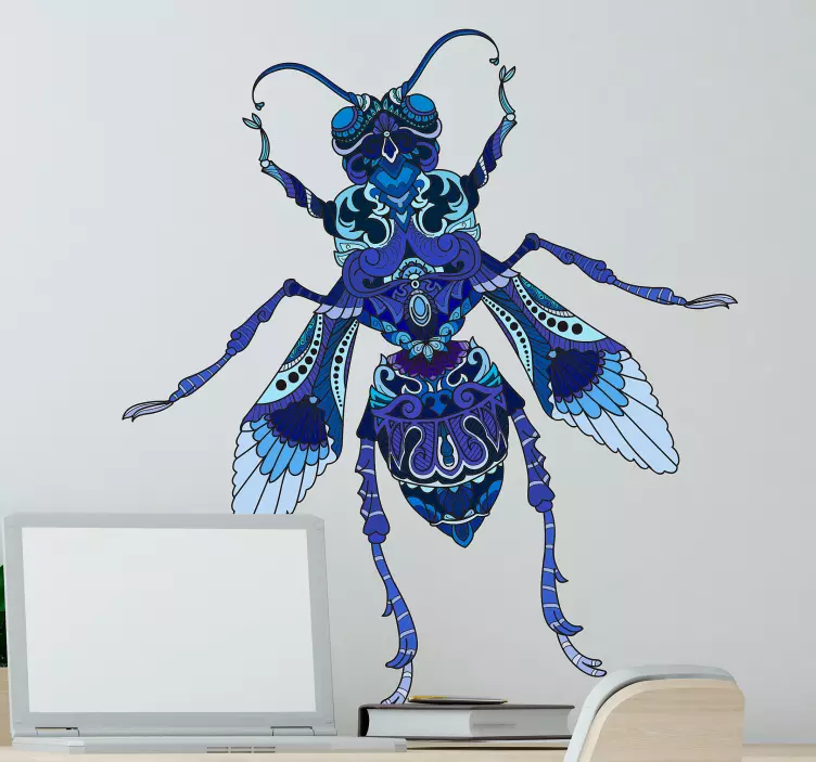 Vibrant Insect Artwork insect sticker - TenStickers