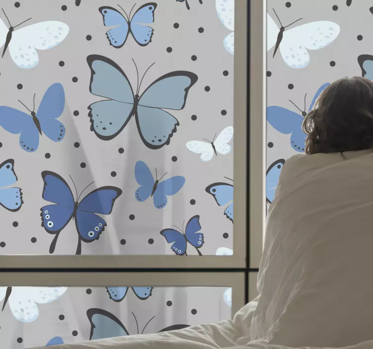 Vibrant butterfly motif butterfly wall sticker - TenStickers