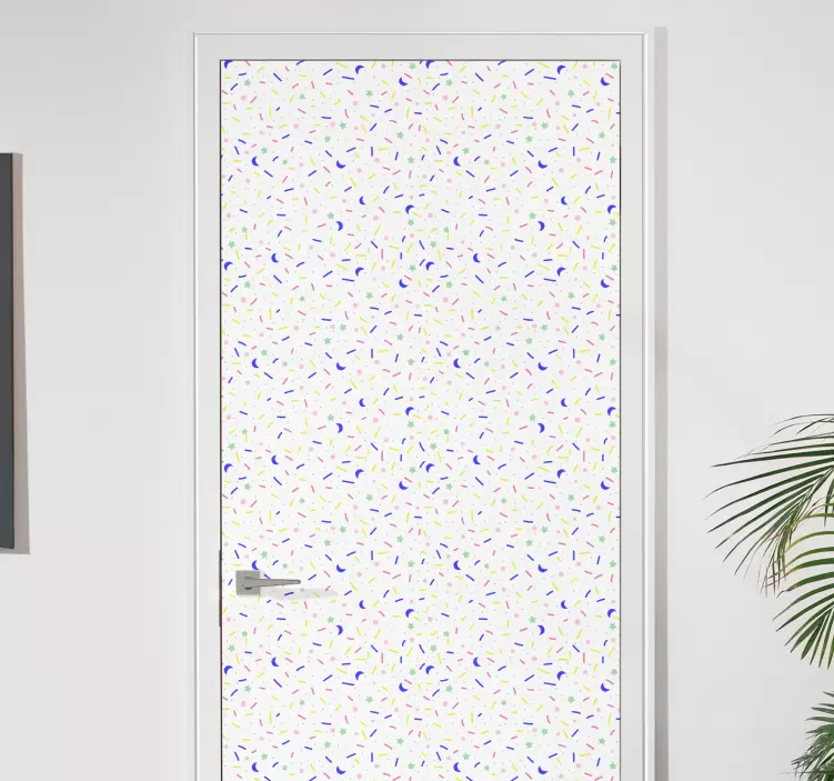 Vibrant Textured Surface door sticker - TenStickers