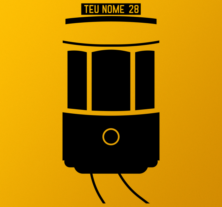 Vinil personalizável eléctrico de Lisboa wall sticker - TenStickers