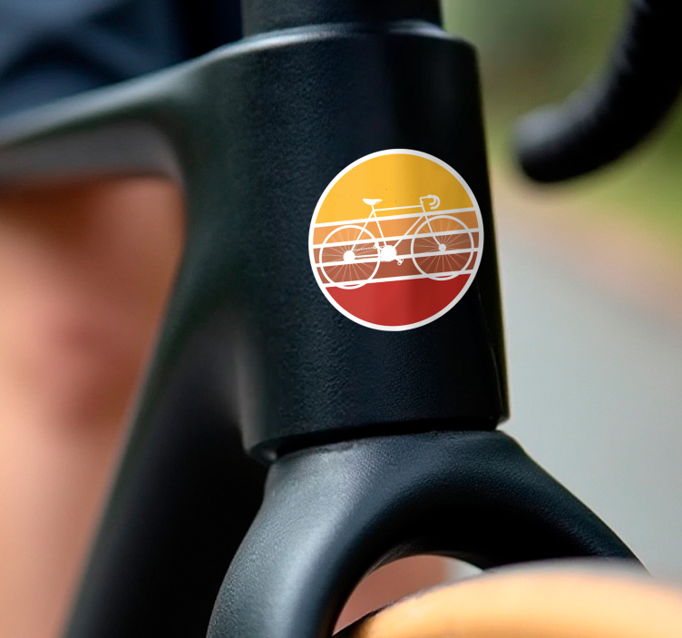 Vintage road bike bike sticker - TenStickers