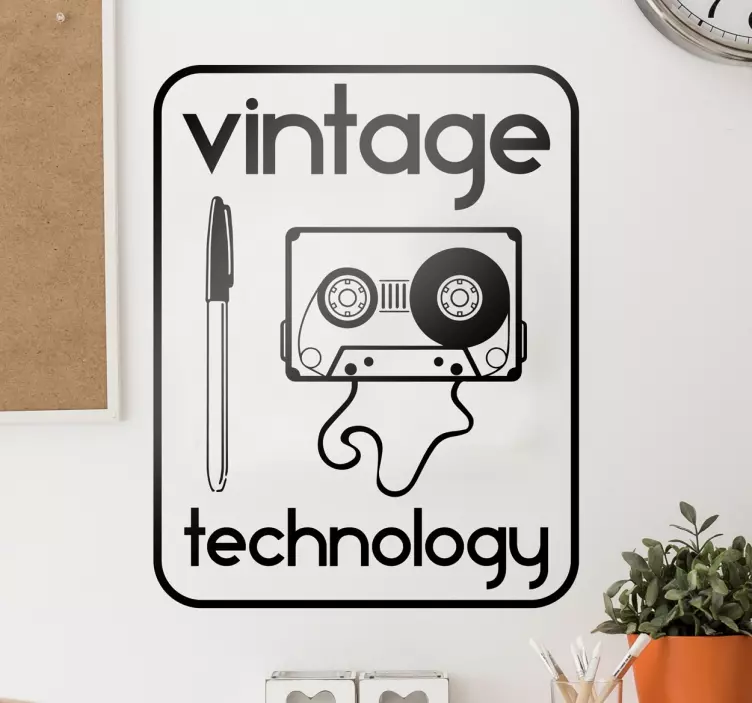 VINTAGE TECHNOLOGICAL TAPE object sticker - TenStickers