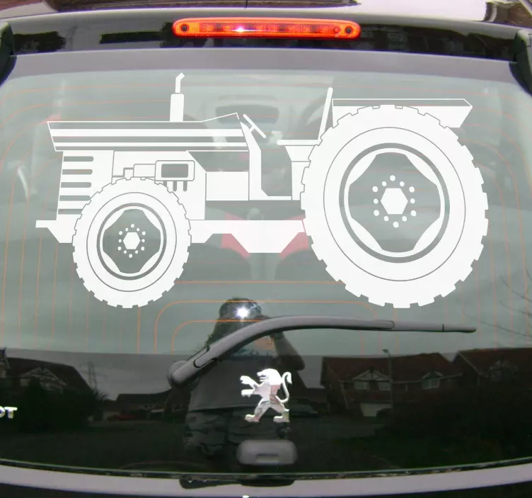 Vintage Tractor car sticker - TenStickers
