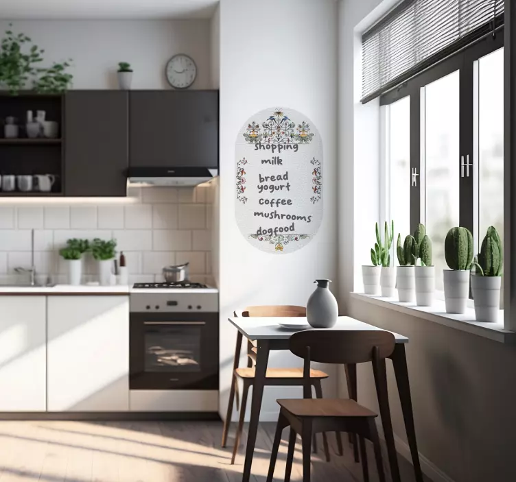 Vintage Whiteboard:A whiteboard with a classic, timeless design t - TenStickers