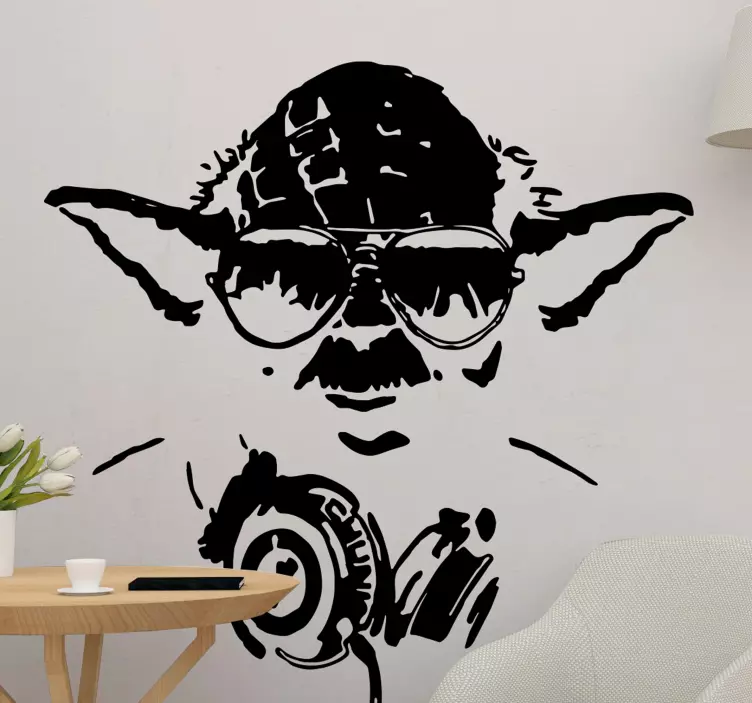 Wall sticker cool character sunglasses - TenStickers