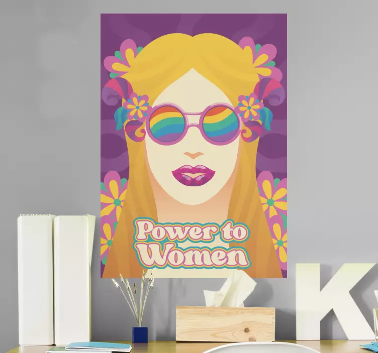 Wall sticker woman empowerment portrait - TenStickers