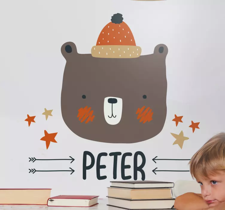 Wall stickers for kid charming bear design - TenStickers