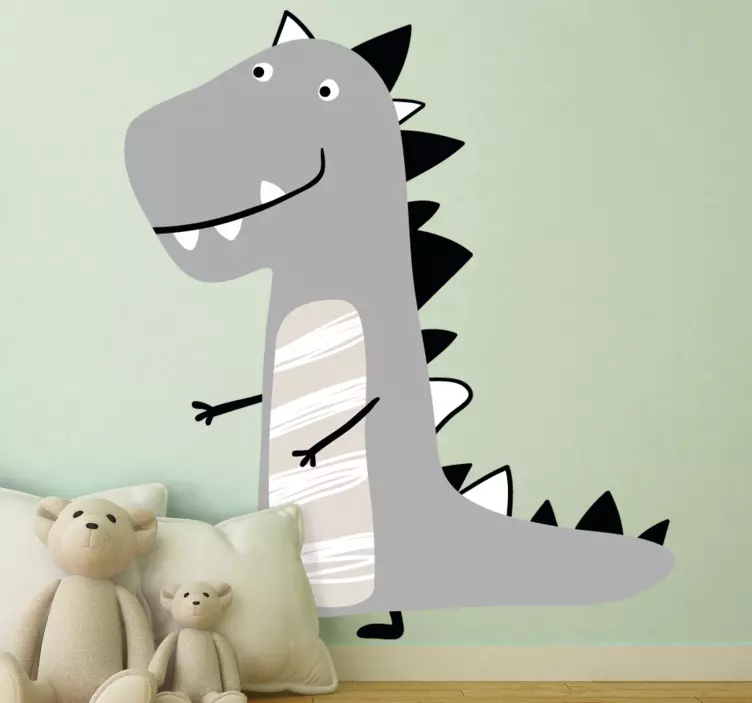 Wall stickers for kid charming moving dinosaur - TenStickers
