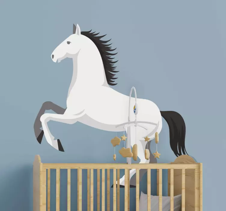 Wall stickers for kid rearing horse design - TenStickers
