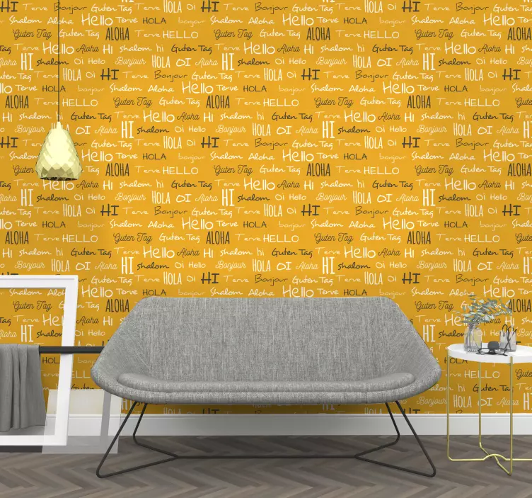 Warm Greeting Patterns Location sticker - TenStickers