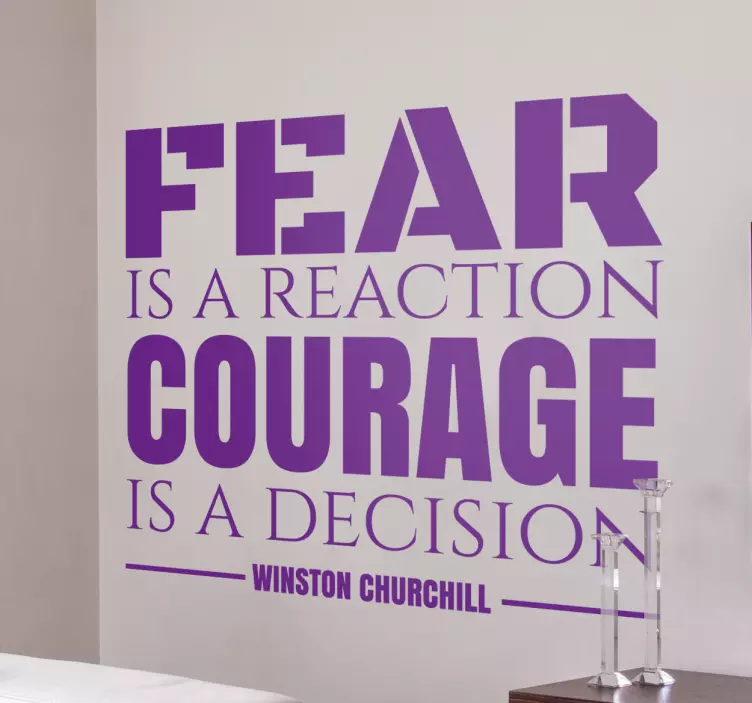 Winston Churchill Quote Wall Sticker - TenStickers