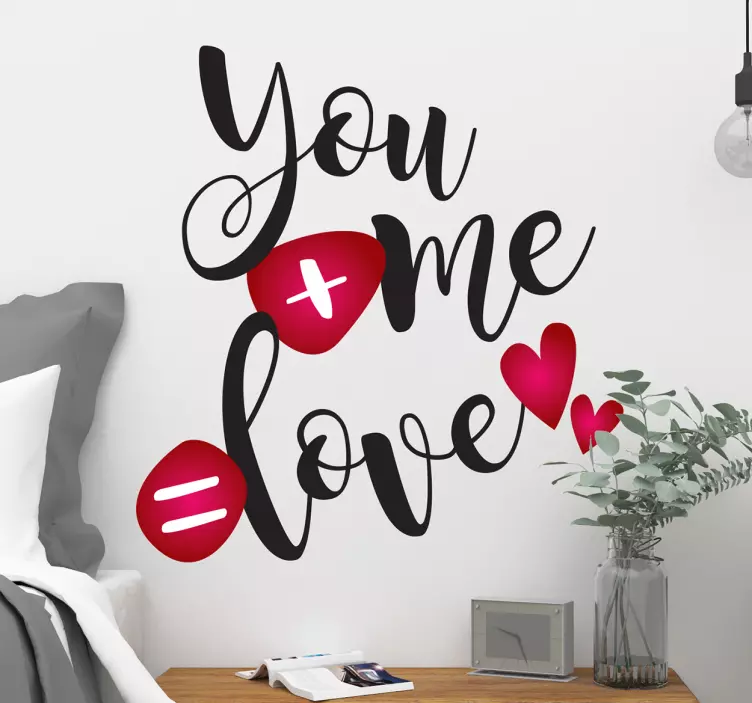 You and I Together Mean Love love sticker - TenStickers