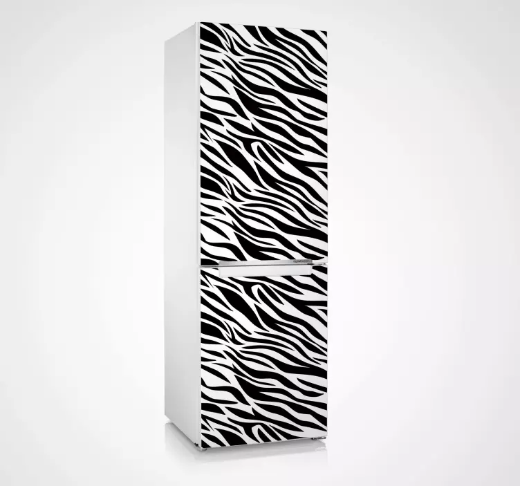 Zebra Fridge Sticker - TenStickers