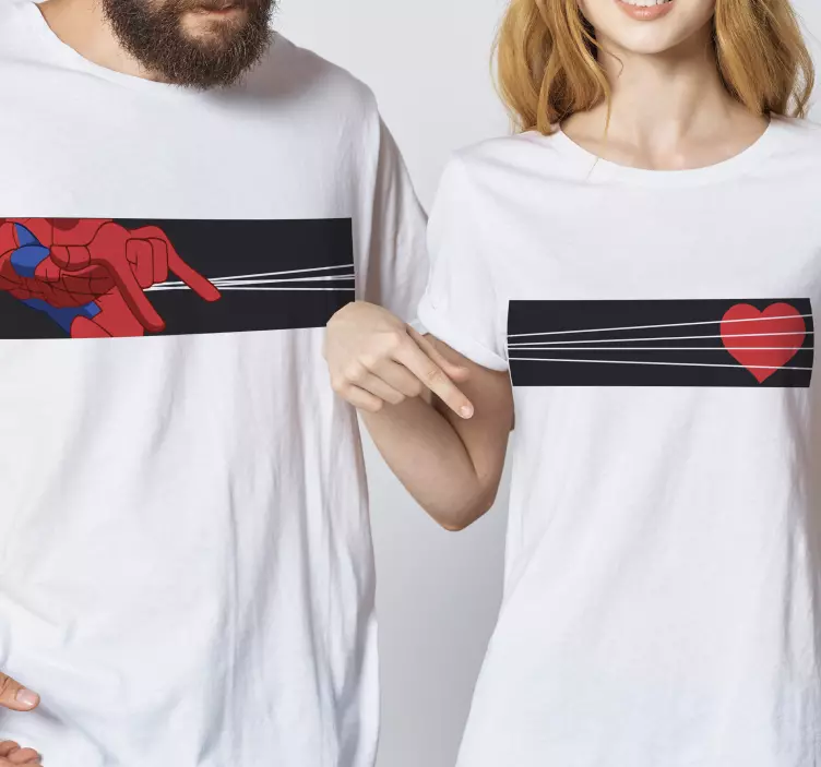 Couples spiderman  Couple t shirts - TenStickers
