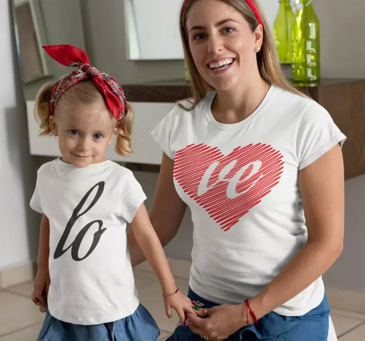 Mom & kids Love Mother kids t-shirt - TenStickers