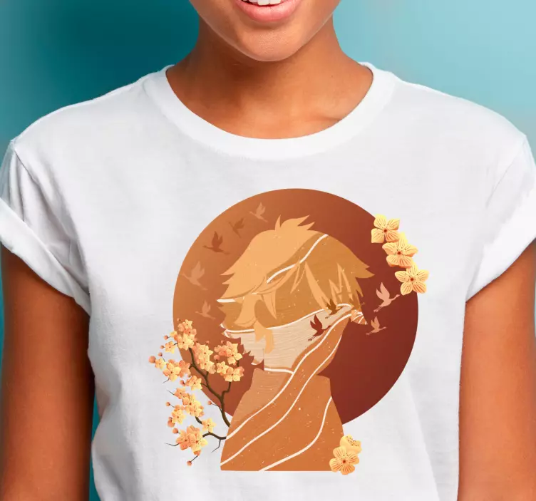 Orange anime character custom t-shirt - TenStickers