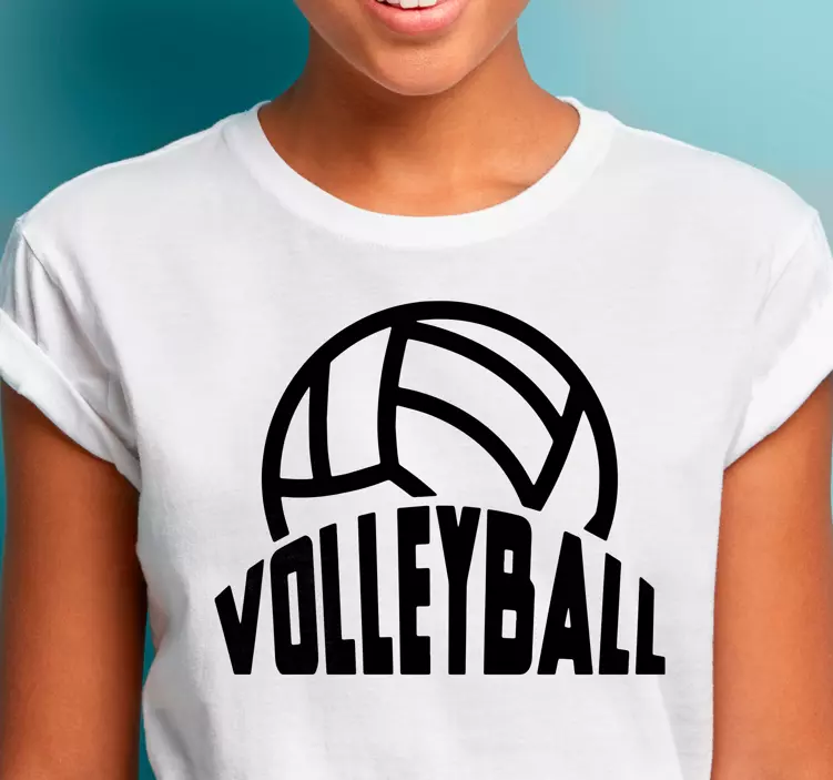 Volleyball doodle custom t-shirt - TenStickers