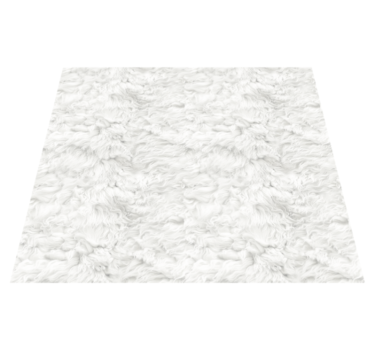 Soft texture white  vinyl rug - TenStickers