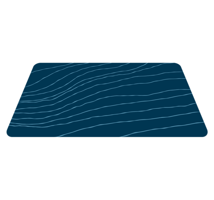 Wavy line patterns bathroom vinyl rug - TenStickers