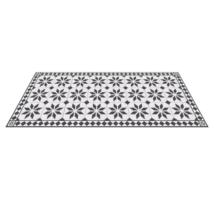 Old Style Carpet mosaic vinyl rug - TenStickers