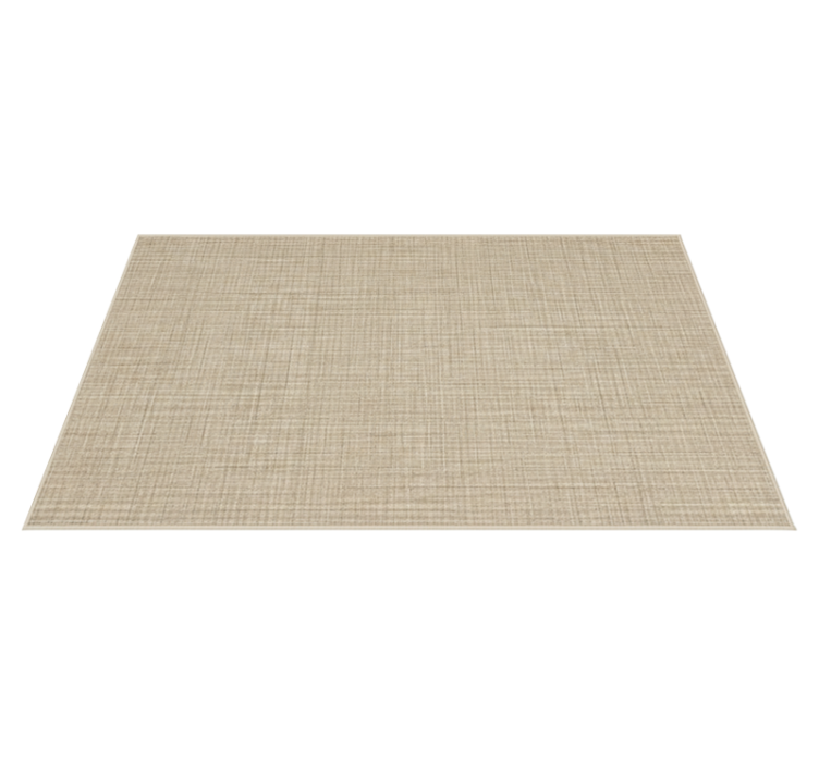 Textured vinyl rug in beige fabric effect - TenStickers