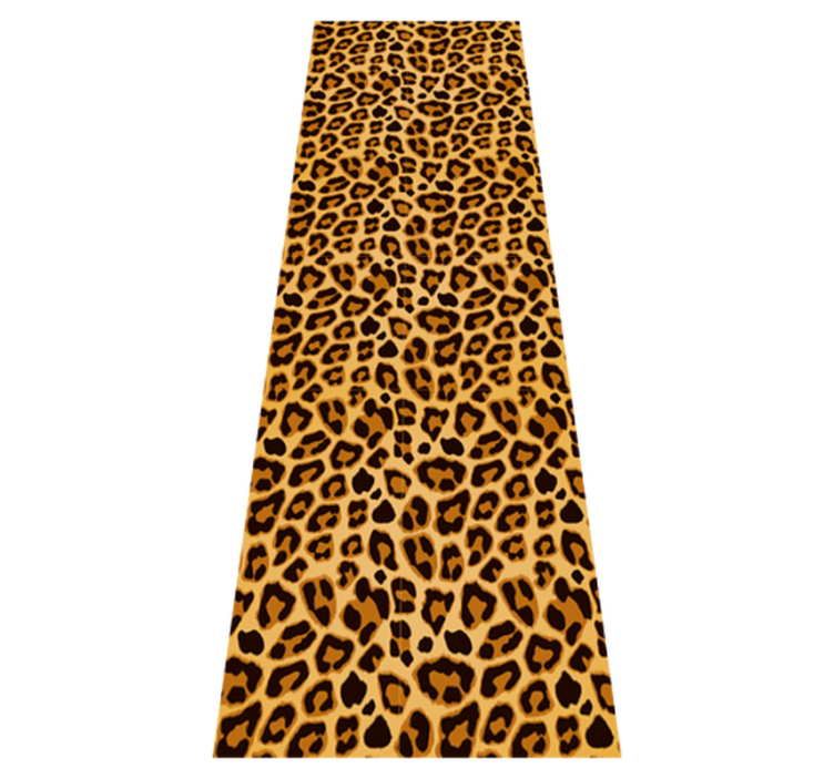 Animal vinyl rug leopard simple print - TenStickers