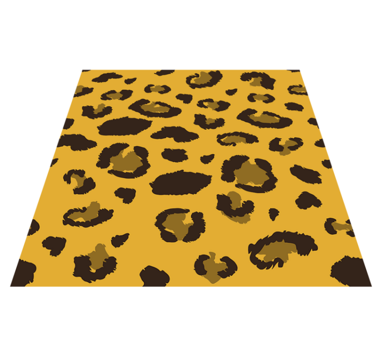Leopard animal print animal vinyl rug - TenStickers