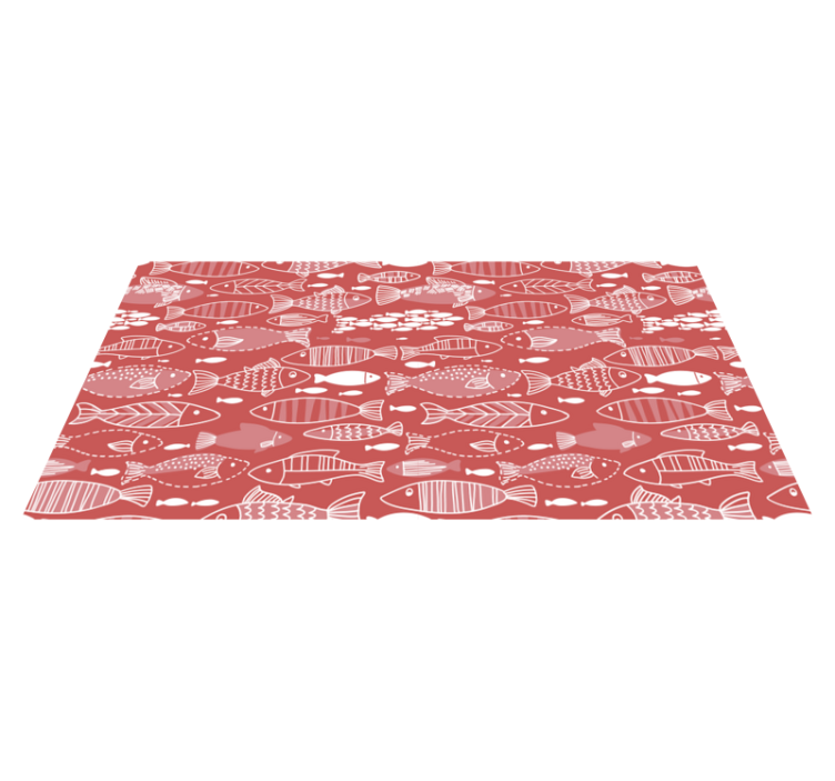 Many fish under sea animal vinyl rug - TenStickers