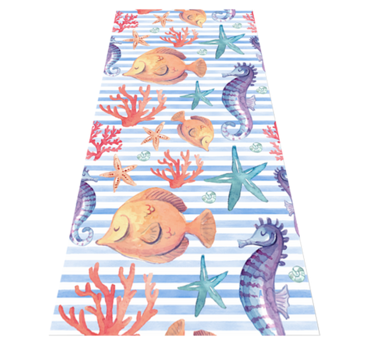 Animal vinyl rug ocean life design - TenStickers