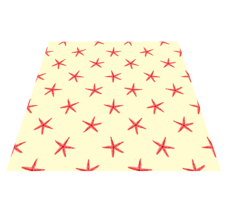 Animal vinyl rug starfish on fine sand - TenStickers