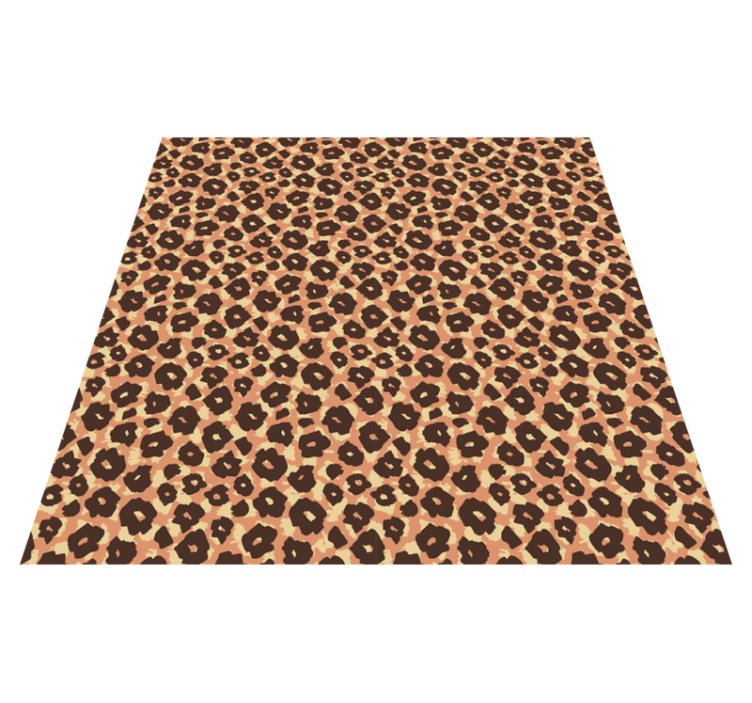 Velvety classic leopard imitation animal vinyl rug - TenStickers