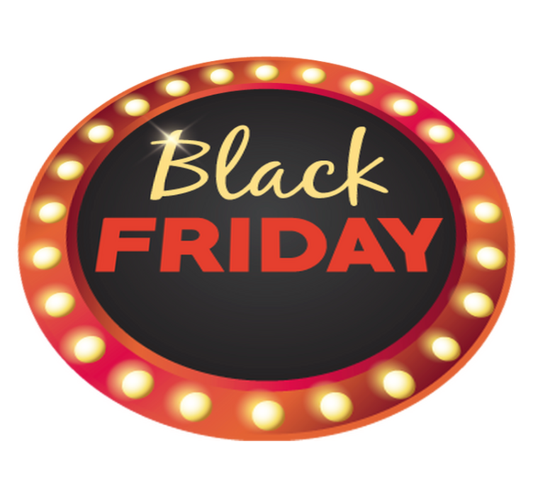 Black friday vinyl rug red round sale - TenStickers