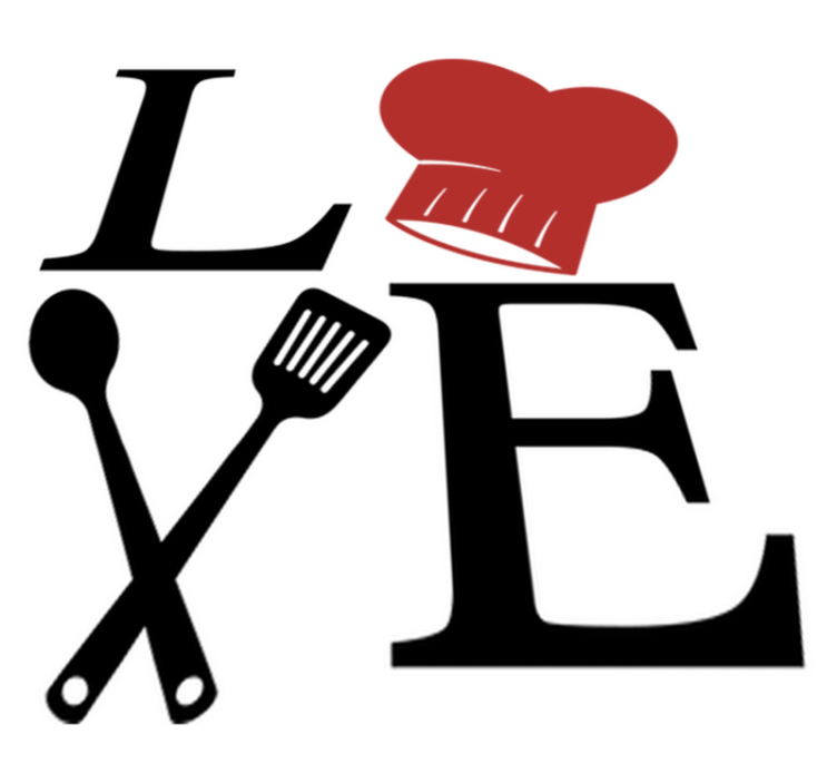 Kitchen vinyl rug chef's passion - TenStickers