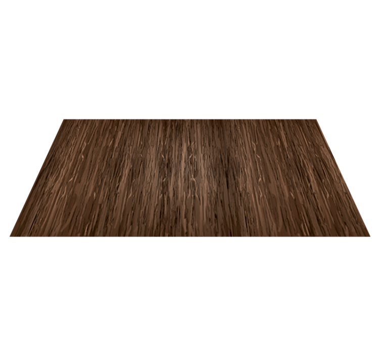 Dining room vinyl rug in dark wood finish - TenStickers