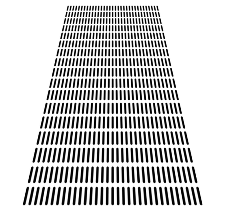 Bathroom vinyl rug with minimalistic lines - TenStickers