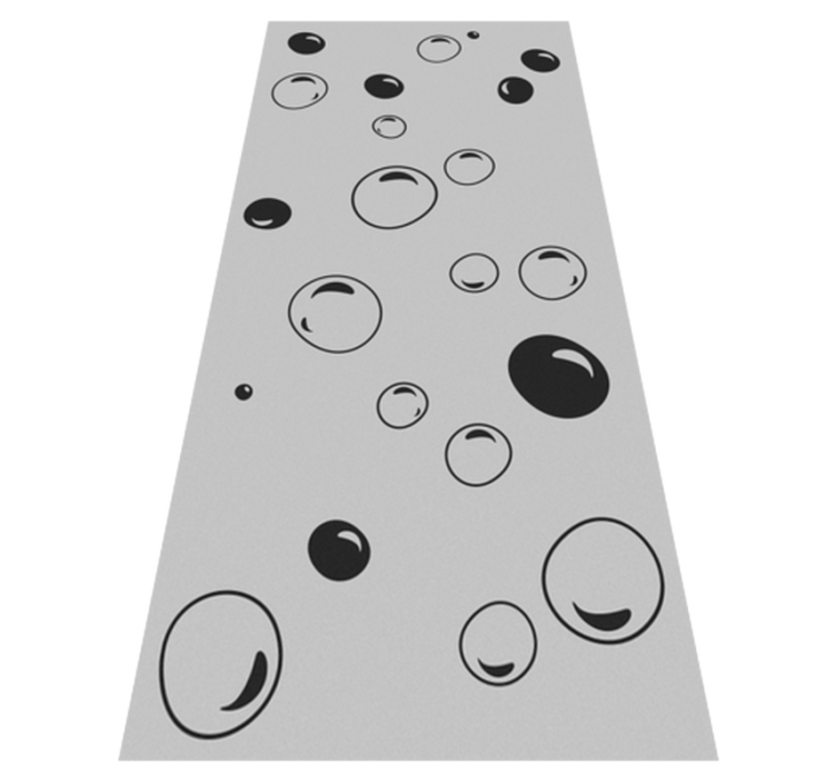 Bathroom vinyl rug bubbles shower - TenStickers