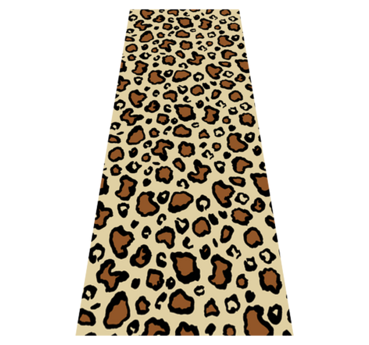 Classic leopard animal print animal print vinyl rug - TenStickers