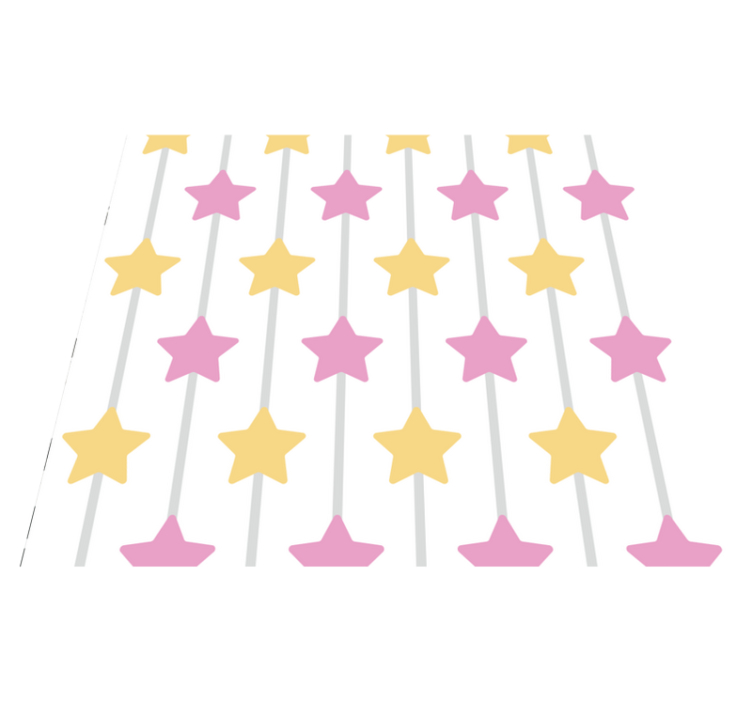 Star vinyl rug with incredible charm - TenStickers