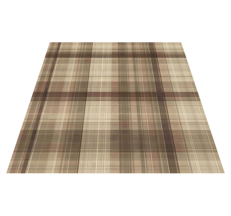 Textile effect geometric vinyl rug - TenStickers