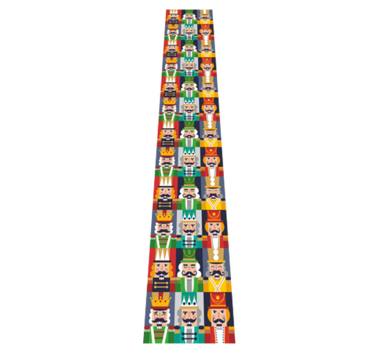 Christmas vinyl rug with nutcracker designs - TenStickers