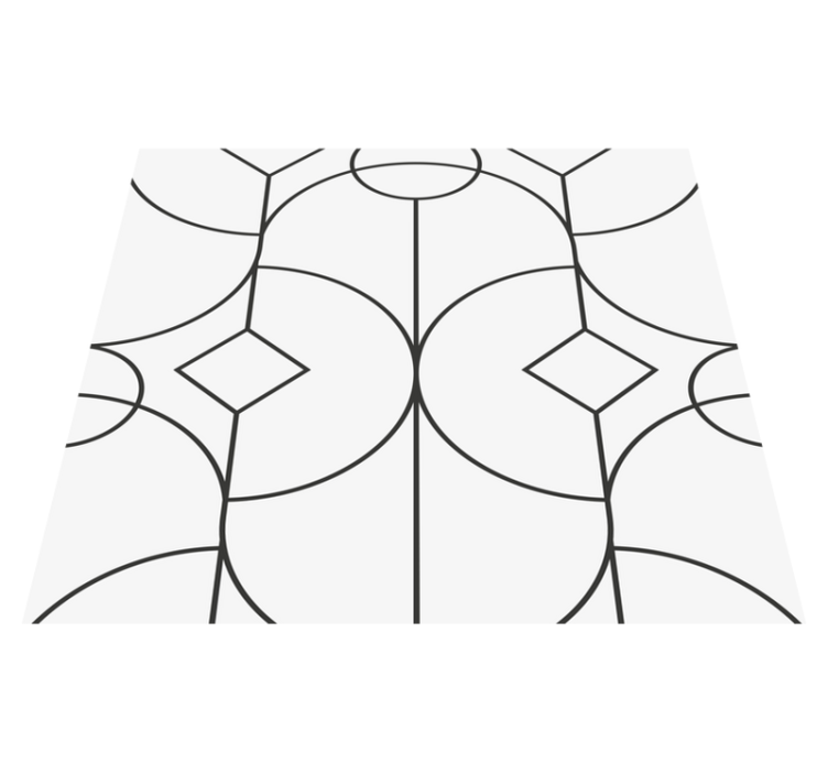 Bedroom vinyl rug with classic elegant pattern - TenStickers