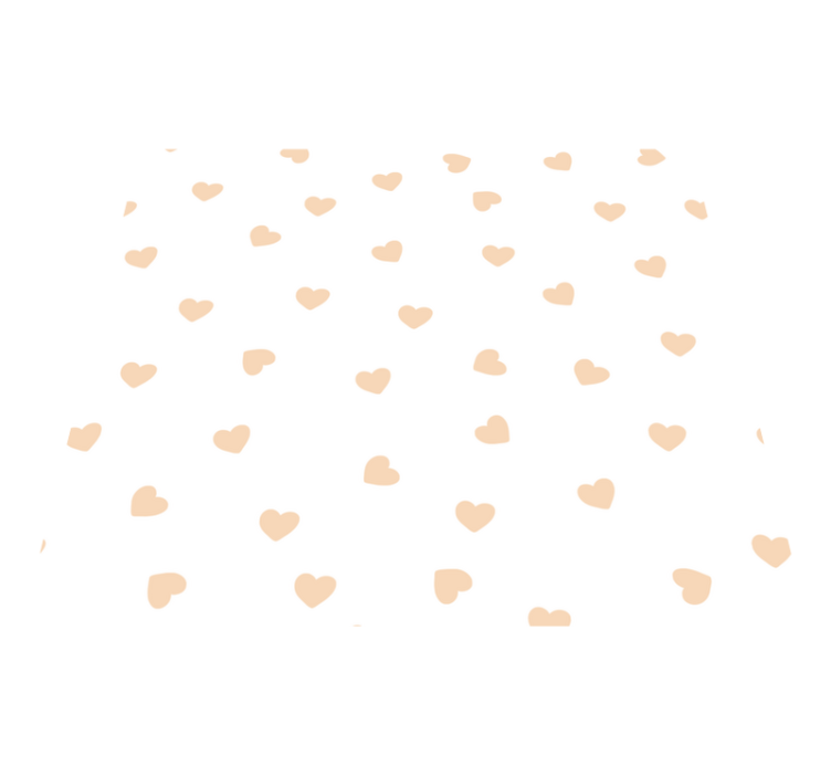 Bedroom vinyl rug with tiny hearts design - TenStickers